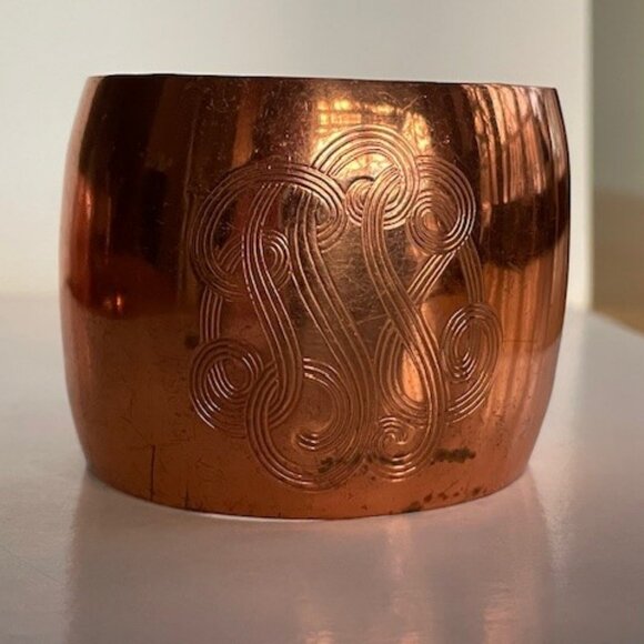 Vtg. COPPER CUFF/BANGLE BRACELETS -  Set of 5, early 1900's - Picture 2 of 11